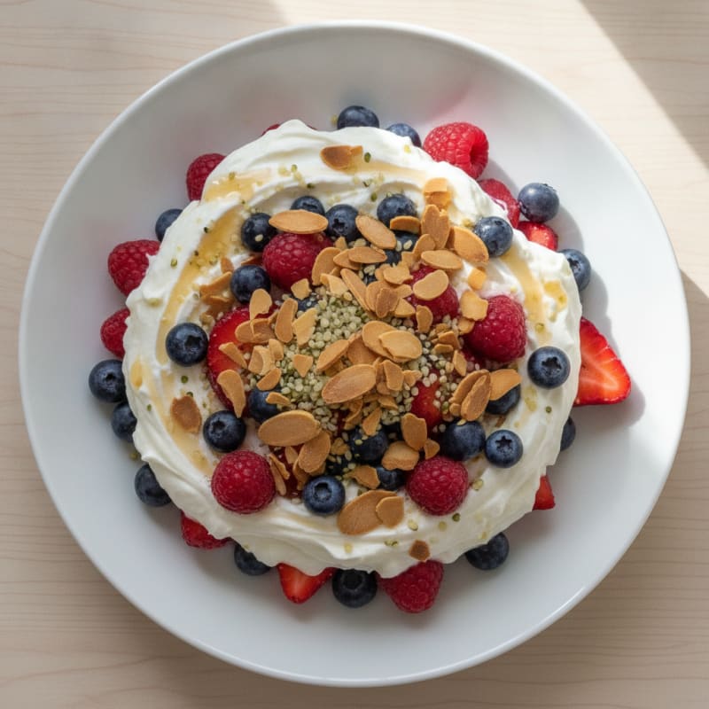 Creamy Greek Yogurt Protein Parfait with Berries