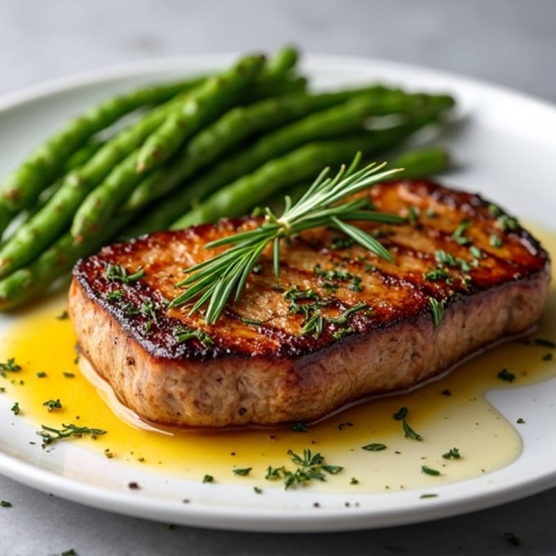 Garlic-Herb Crusted Pan-Seared Steak