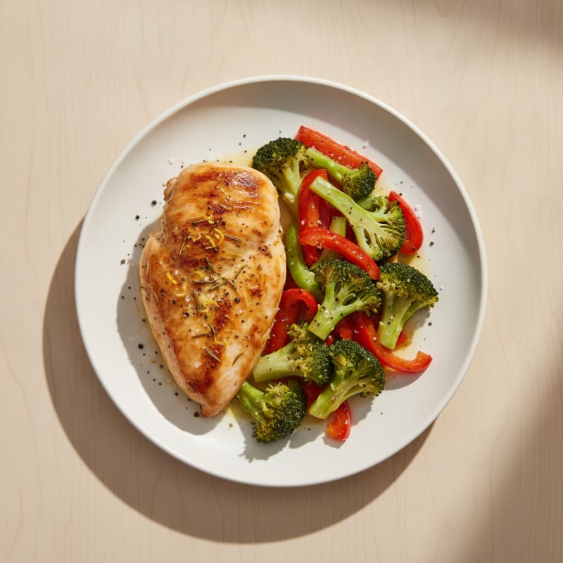 Lemon-Herb Baked Chicken and Roasted Vegetables