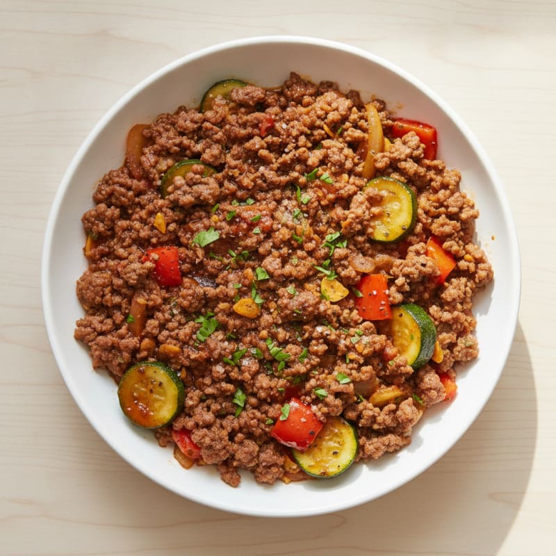 Hearty Ground Beef and Vegetable Skillet