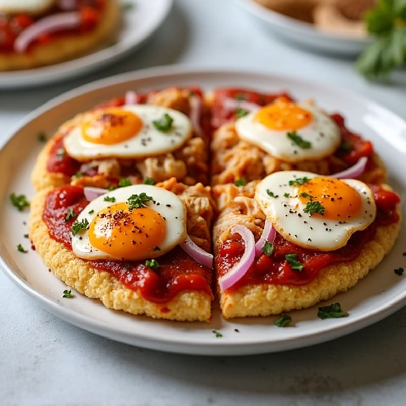 Crispy BBQ Chicken Cauliflower Crust Pizza