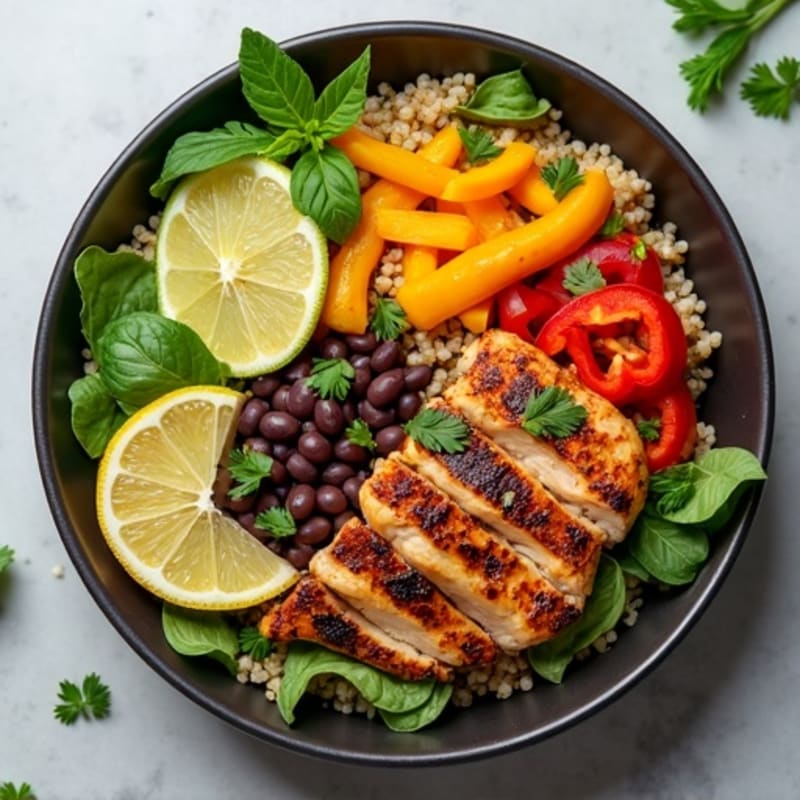 Citrus-Lime Quinoa Black Bean Bowl