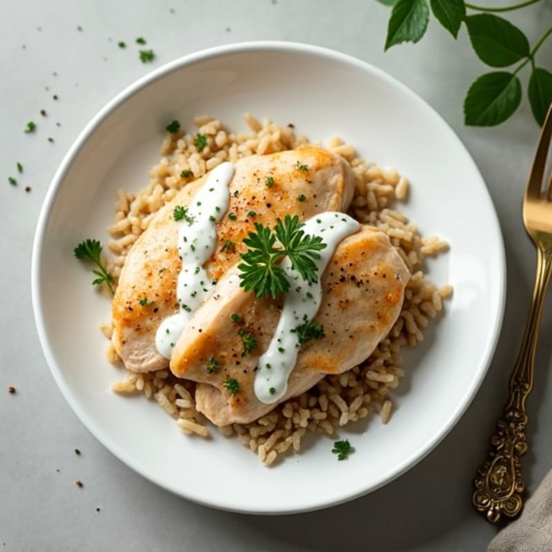 Creamy Herb Chicken with Wholesome Brown Rice