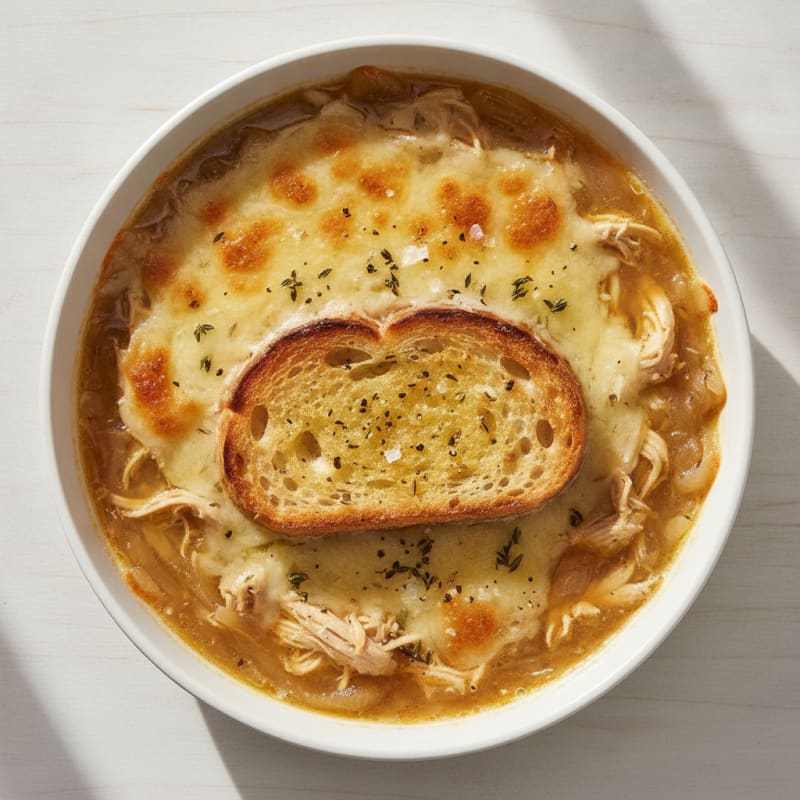 Caramelized Onion and Gruyere Soup