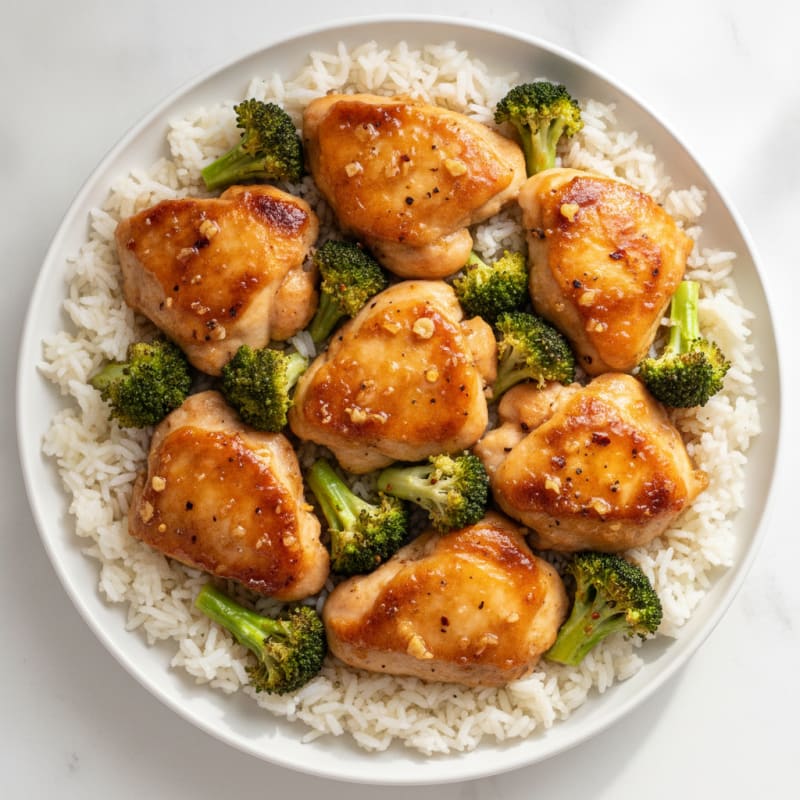 Sheet Pan Honey-Garlic Chicken Thighs