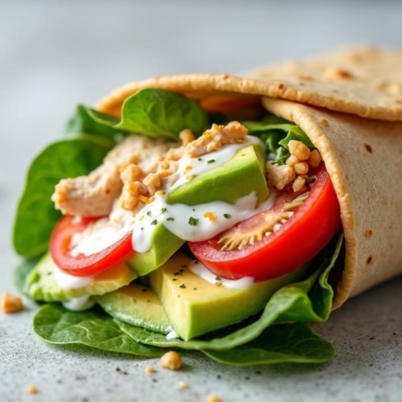 Creamy Turkey Avocado Wrap