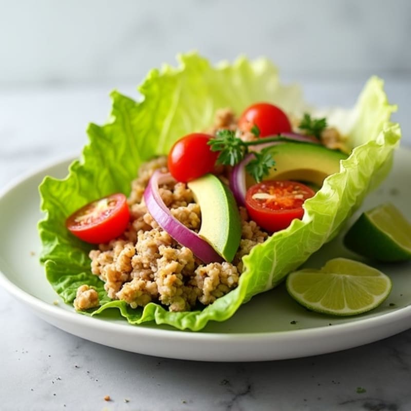 Creamy Avocado Turkey Lettuce Wrap