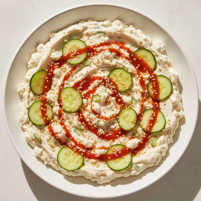 Sriracha Yogurt Dip with Toasted Sesame