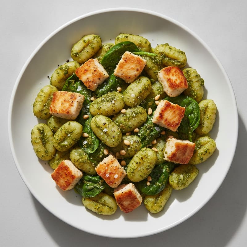 Gnocchi with Basil Pesto