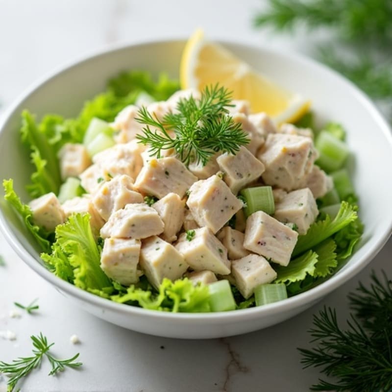 Creamy Tuna Salad with Crisp Celery and Fresh Dill