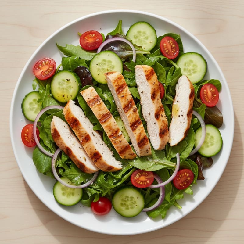 Chicken Power Salad with Lemon-Herb Vinaigrette