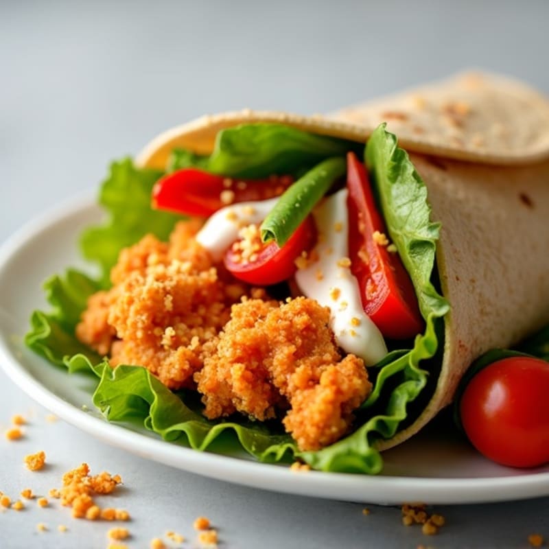 Crispy Buffalo Ranch Chicken Wrap