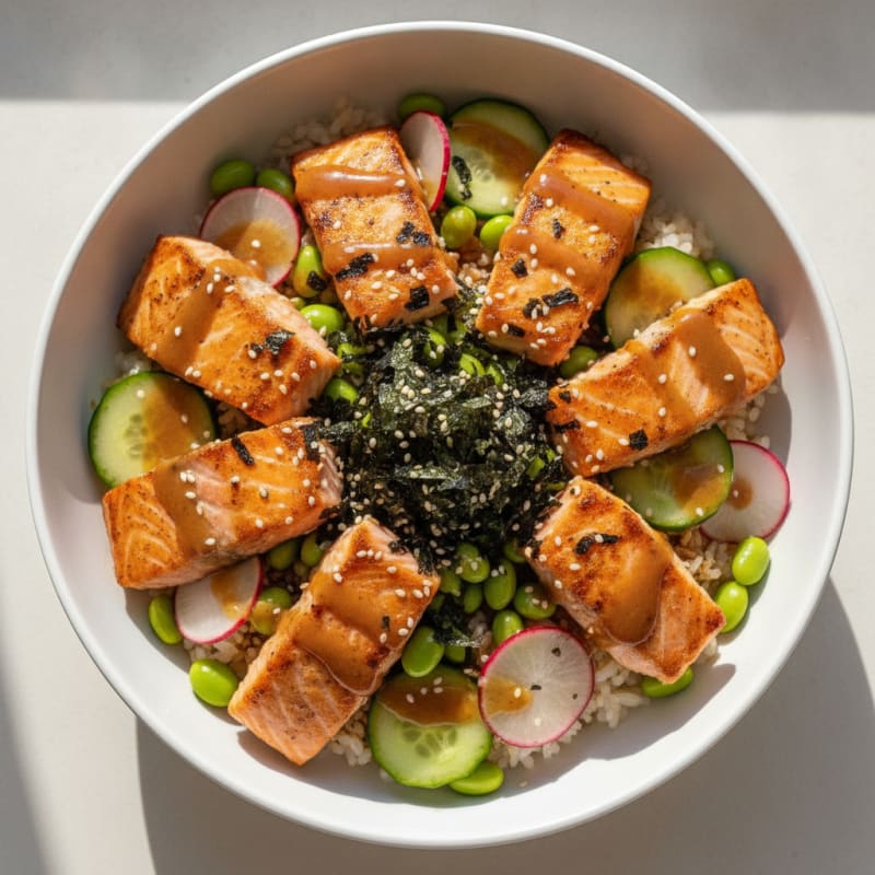 Salmon Sushi Rice Bowl