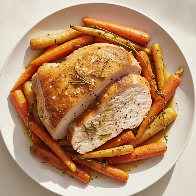 Herb-Roasted Turkey with Root Vegetables