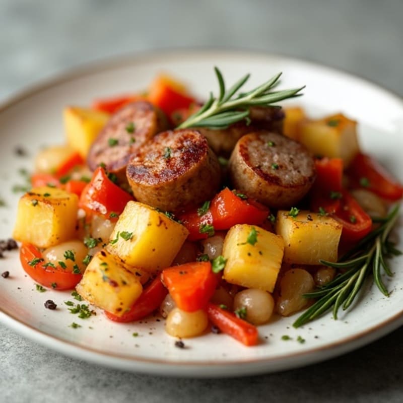 Herb-Roasted Sausage and Potato Casserole