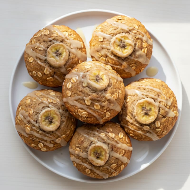 Banana Oat Breakfast Muffins