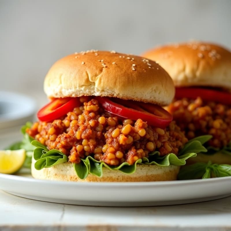 Lean Turkey and Lentil Sloppy Joe Sliders