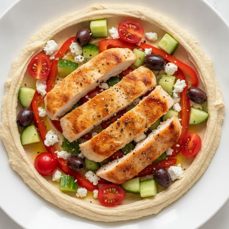 Mediterranean Hummus Vegetable Platter
