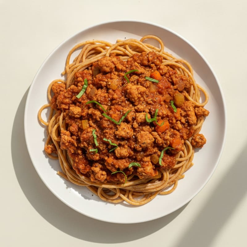 Turkey Bolognese with Spaghetti