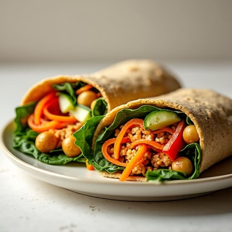 Fresh Veggie Hummus Wrap