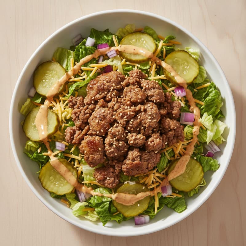 Protein-Packed Big Mac Bowl