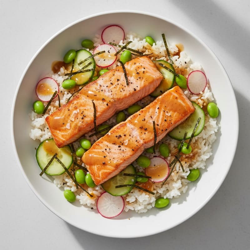 Salmon Sushi Rice Bowl