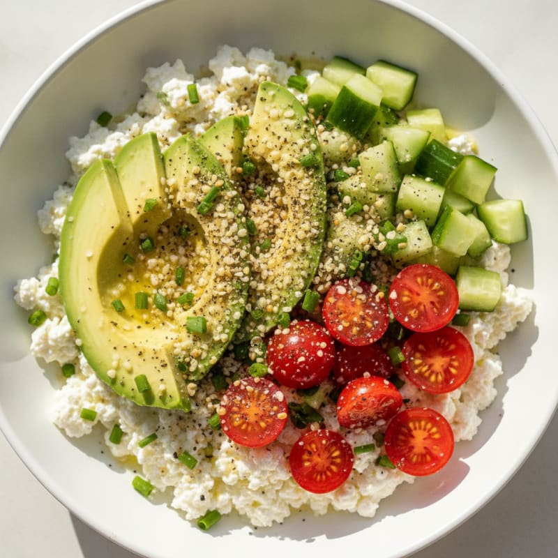 Savory Herb Cottage Cheese Bowl