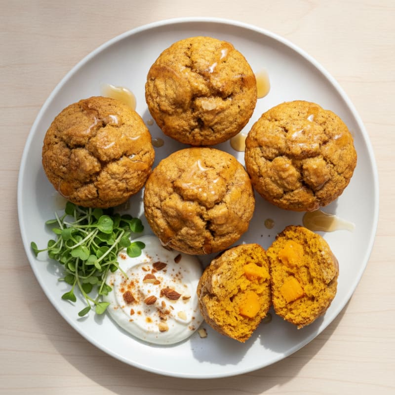 Spiced Pumpkin Protein Muffins