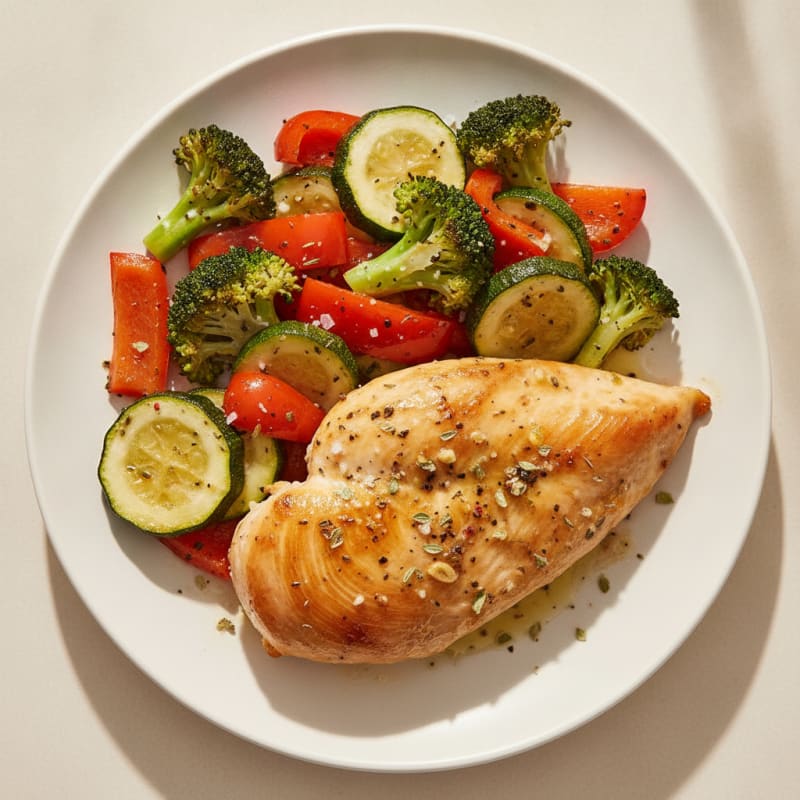 Lemon-Herb Chicken with Roasted Vegetables