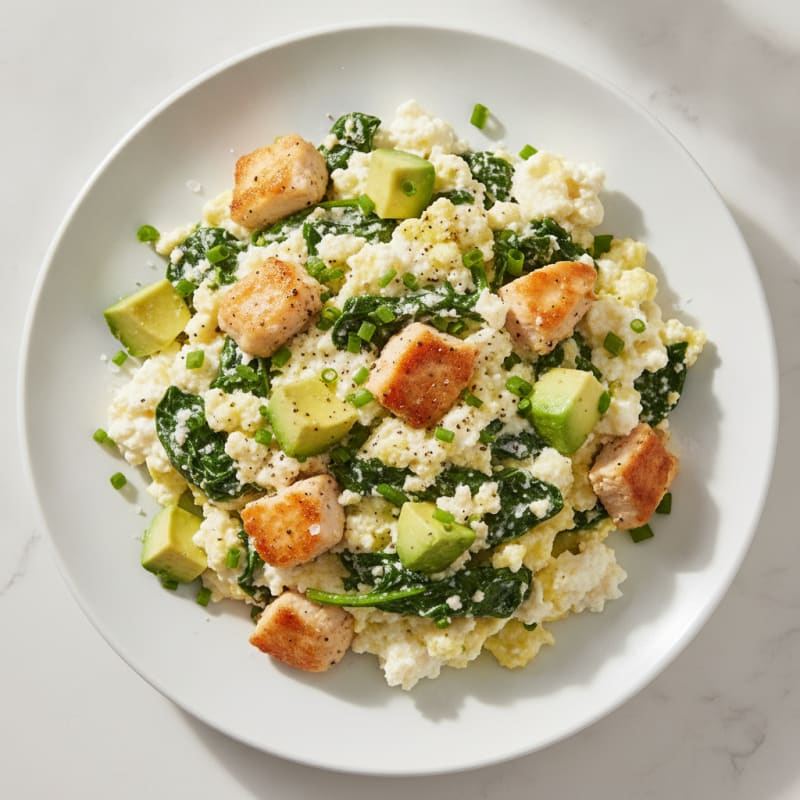 Kirkland Egg White and Spinach Scramble