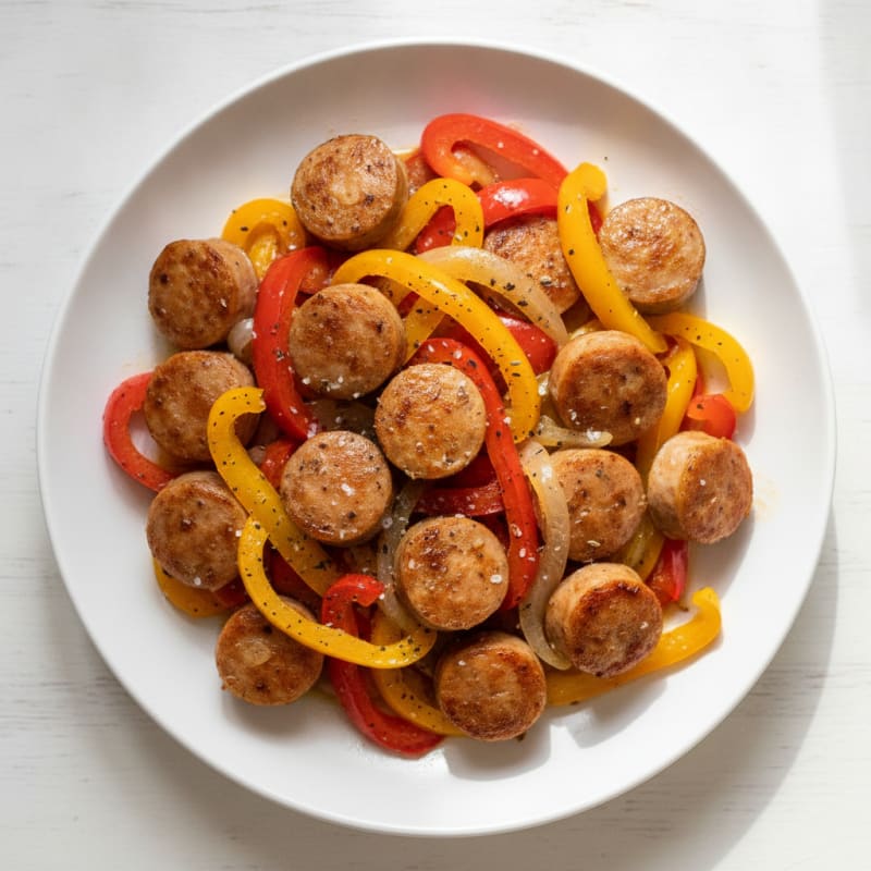 Chicken Sausage with Peppers and Onions