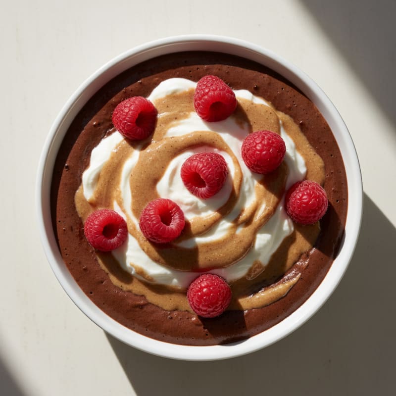 Silky Chocolate Protein Pudding with Greek Yogurt