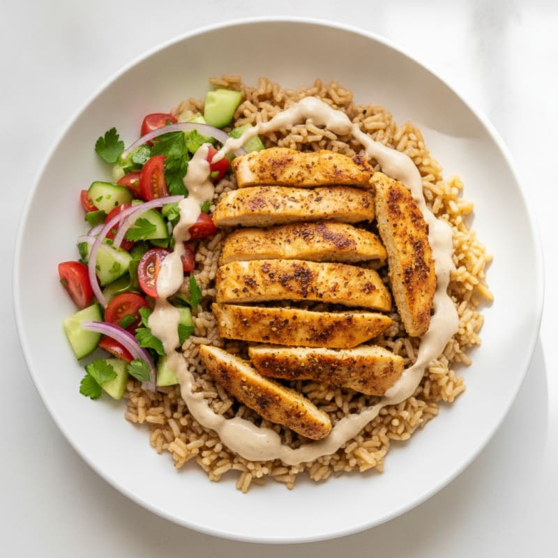 Chicken Shawarma Rice Bowl