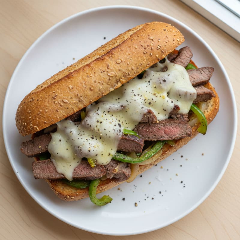 Philly Steak and Provolone Sandwich