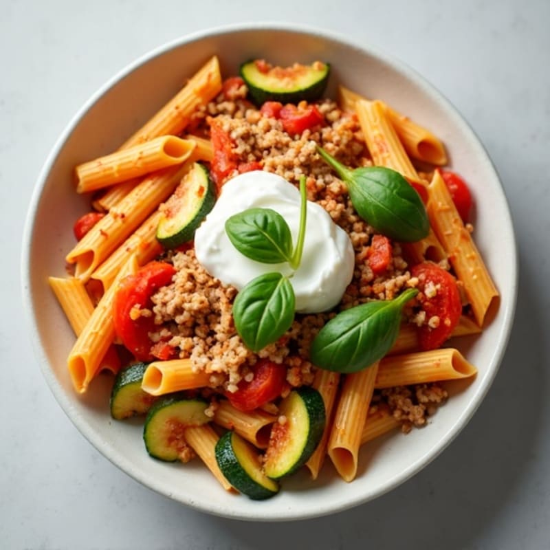 Protein-Packed Turkey and Veggie Baked Ziti