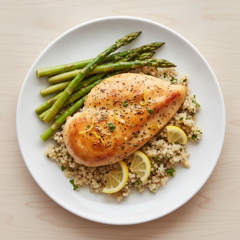 Lemon-Herb Roasted Chicken with Quinoa