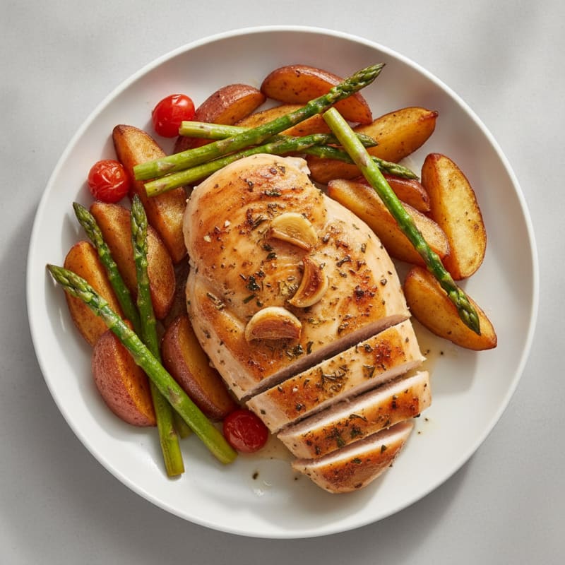 Garlic Herb Roasted Chicken Breast