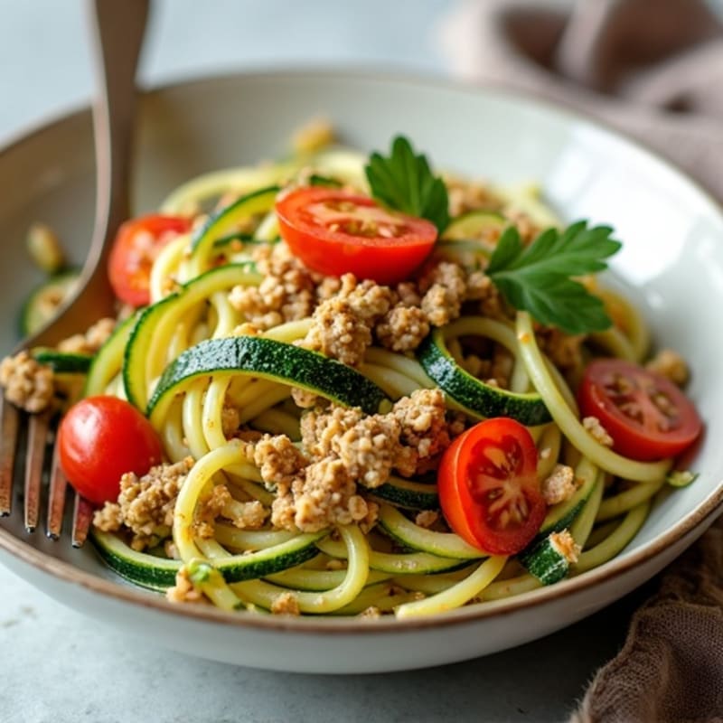 Protein-Packed Turkey and Zucchini Noodle Skillet