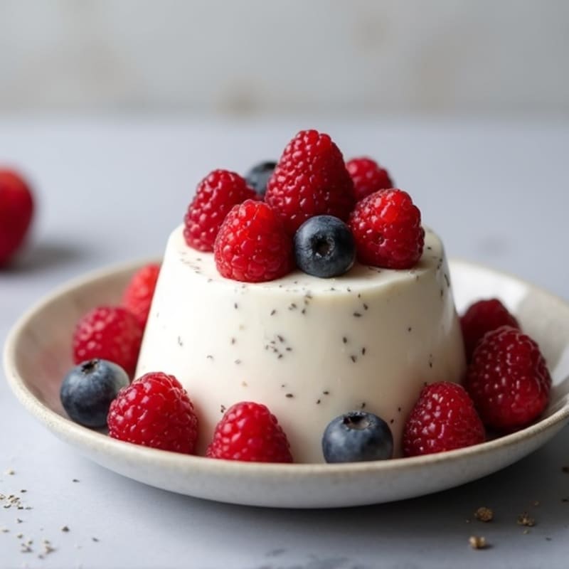 Cottage Cheese Protein Mousse with Mixed Berries