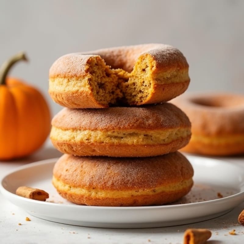 Protein-Packed Baked Pumpkin Spice Donuts