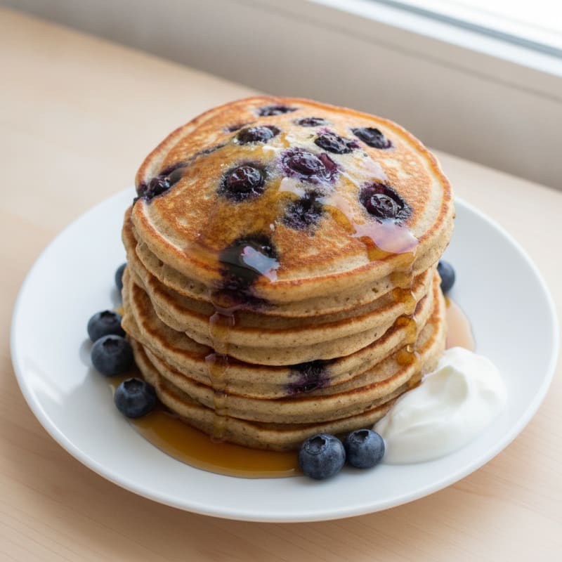 Fluffy Gluten-Free Blueberry Pancakes
