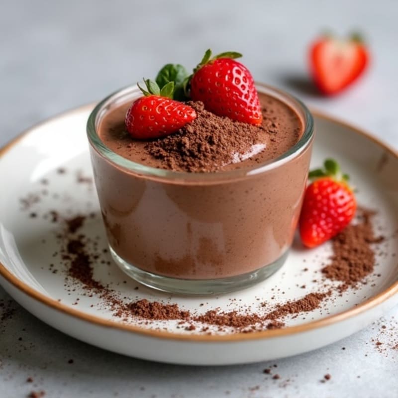 Silky Chocolate Protein Pudding with Greek Yogurt