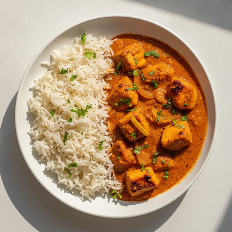Indian Butter Chicken with Basmati Rice