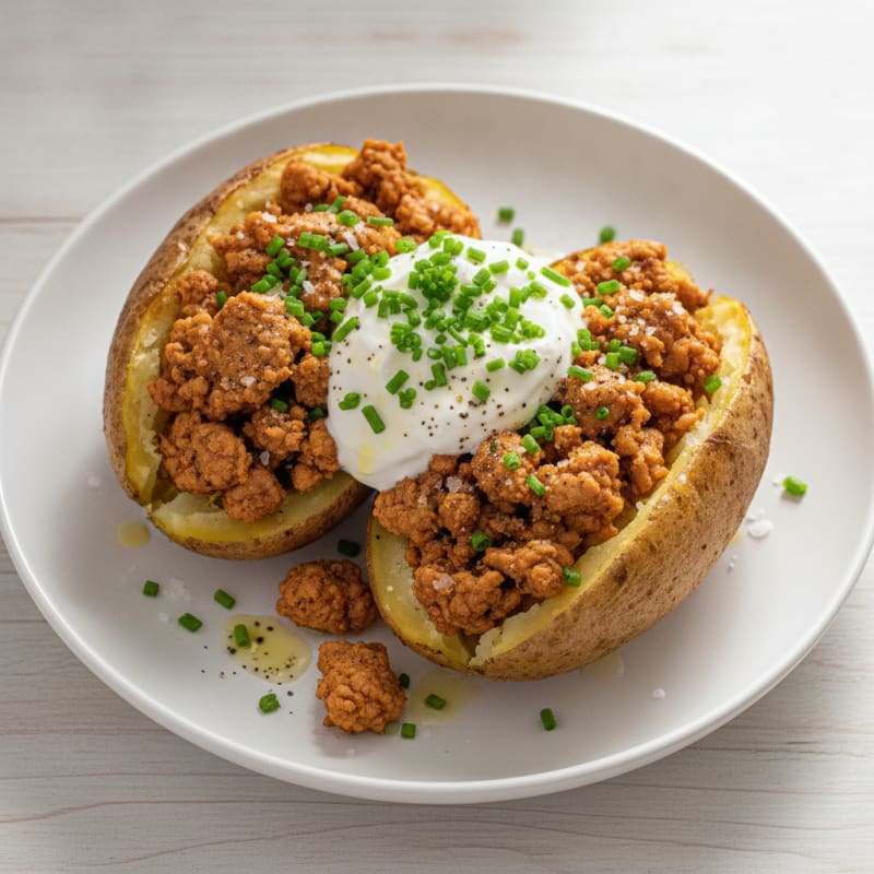 Loaded Baked Potatoes with Chives