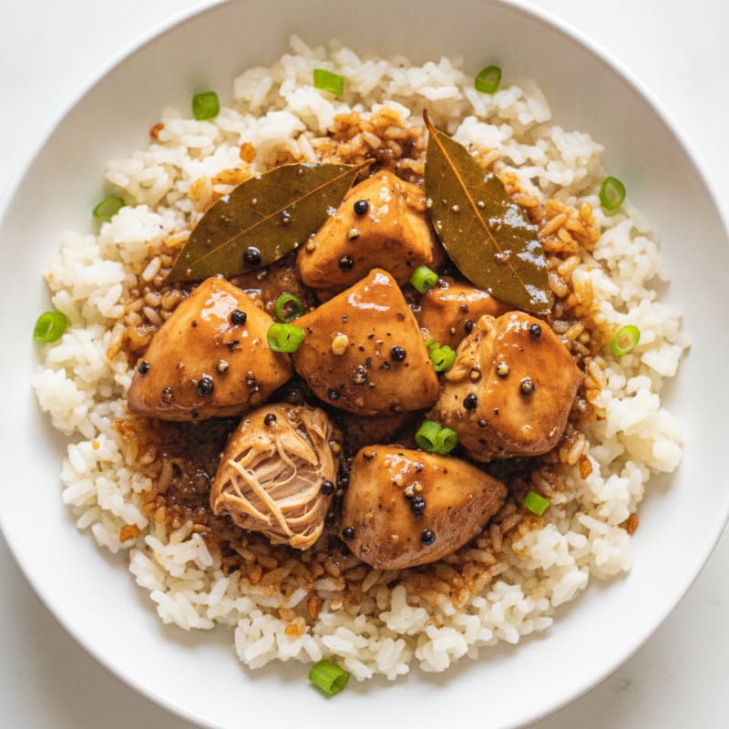 Chicken Adobo with Garlic Rice