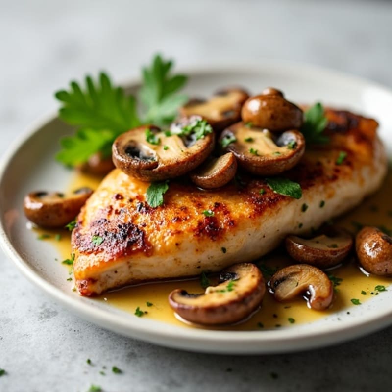 Caramelized Garlic Butter Mushrooms