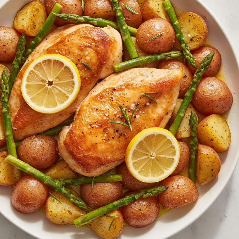 Lemon Herb Roasted Chicken and Potatoes