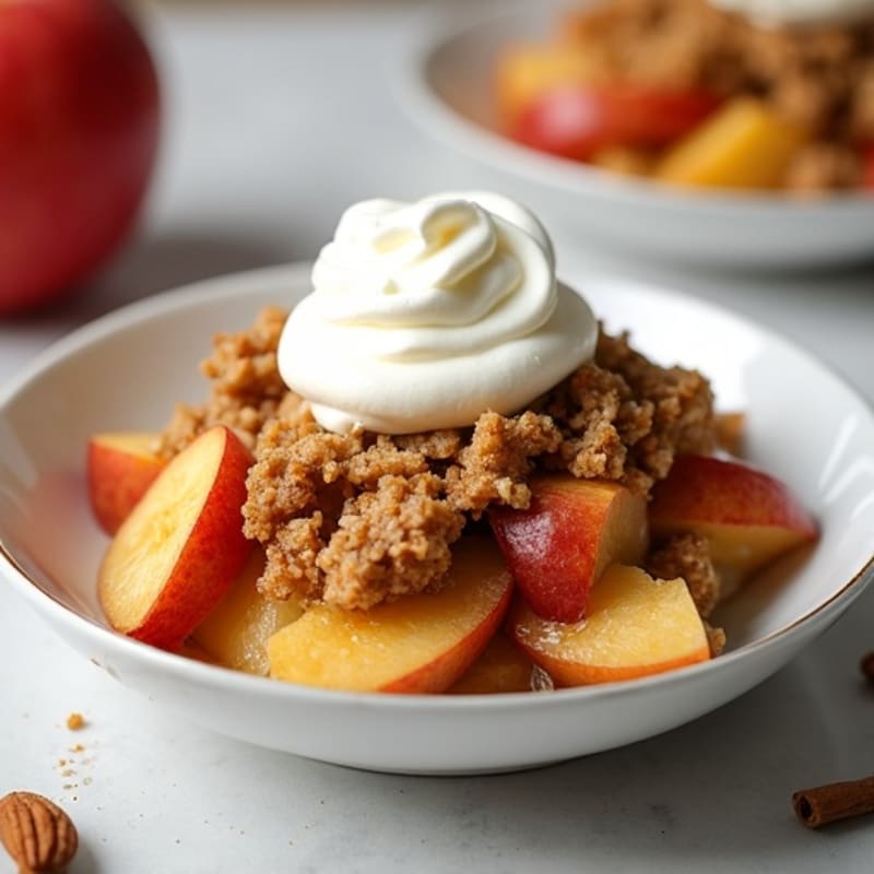 Cinnamon-Spiced Almond Flour Apple Crisp