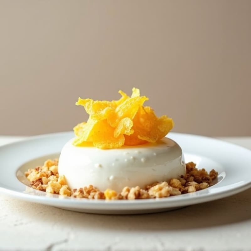 High-Protein Yogurt Mousse with Toasted Plantain Chips
