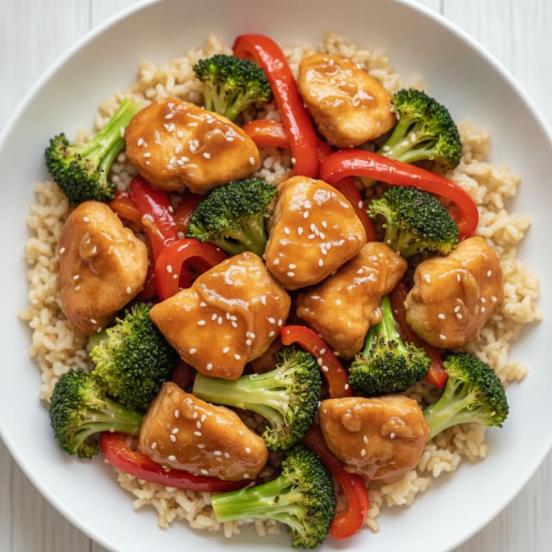 Teriyaki Chicken with Roasted Vegetables